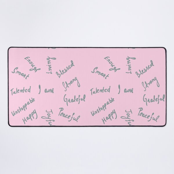 Item preview, Positive Affirmations -  Pink and Teal Blue designed and sold by Shalini Bisht.