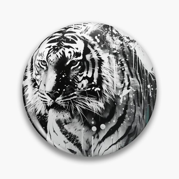 Item preview, Tigre  Cat  Black White designed and sold by LisandroBlick1.