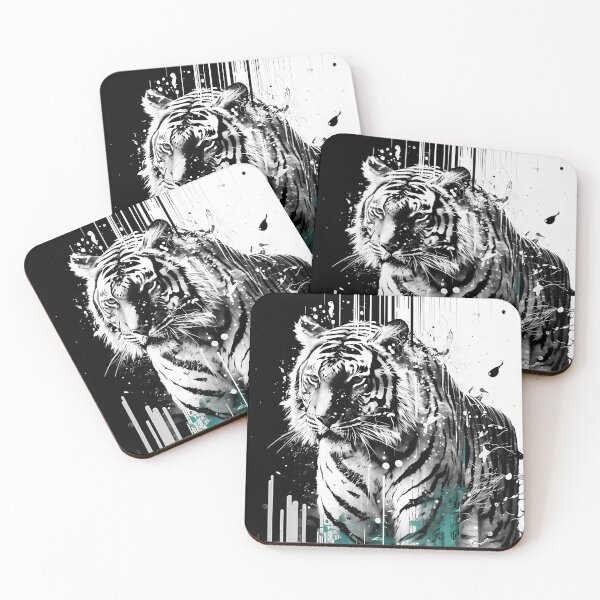Item preview, Tigre  Cat  Black White designed and sold by LisandroBlick1.