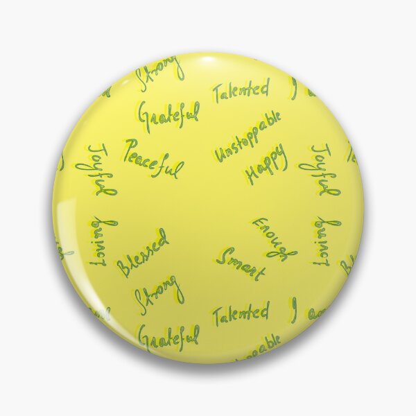 Item preview, Positive Affirmations -  Yellow and Teal Blue designed and sold by Shalini Bisht.