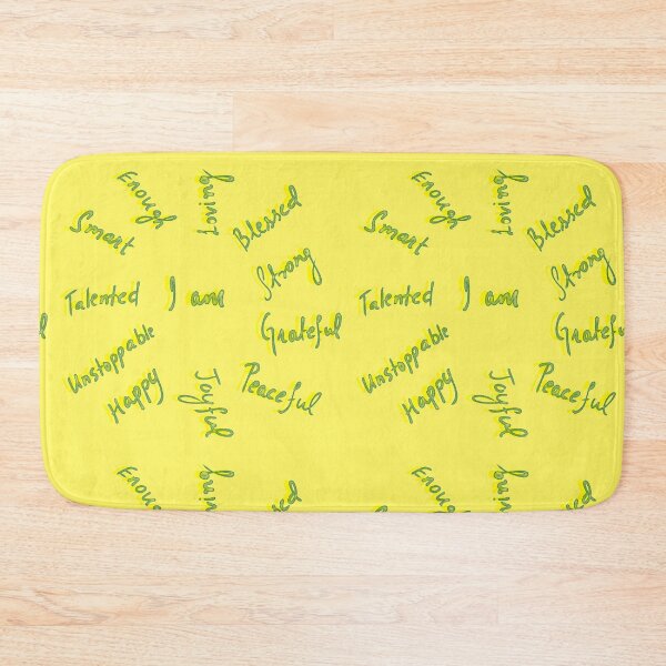Item preview, Positive Affirmations -  Yellow and Teal Blue designed and sold by Shalini Bisht.
