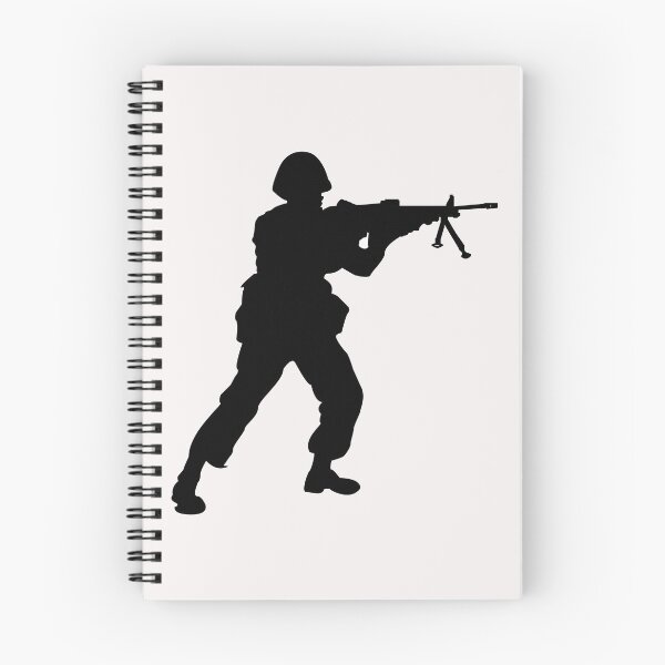 Artikelvorschau, Armee - Soldat - MG-Sturm - Silhouette X 300 entworfen und verkauft von Military Insignia Products.