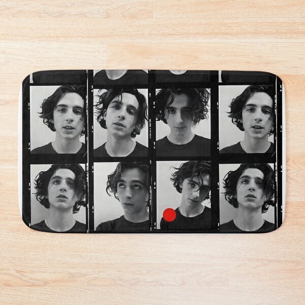 Item preview, Timothée Chalamet Film Strip Collage – Black & White Editorial Style designed and sold by Underhillboon.