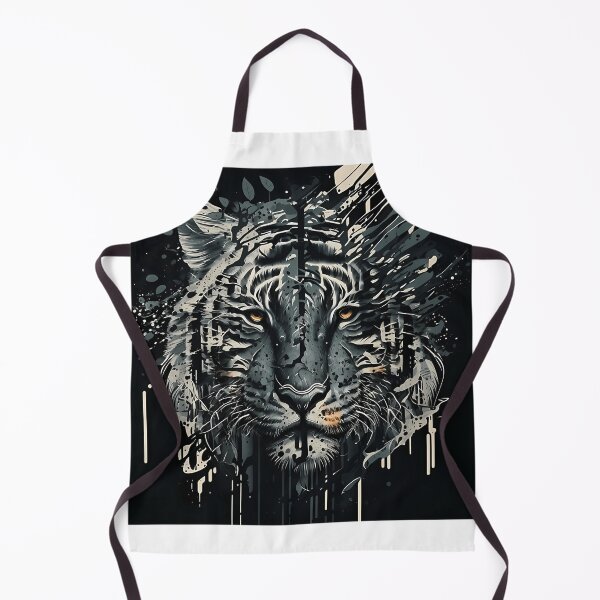 Item preview, Tiger Cat Image Black White designed and sold by LisandroBlick1.