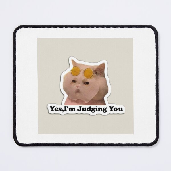 Item preview, this cat is judging you designed and sold by Ruchixa.