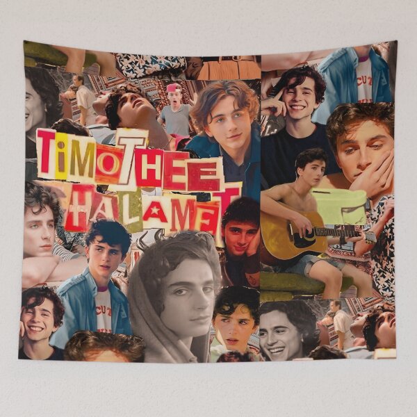 Item preview, Timothée Chalamet Collage – Vintage Cutout Aesthetic Design designed and sold by Underhillboon.