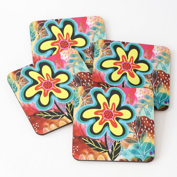 Item preview, Retro Flower Garden designed and sold by ViaARTfactory.