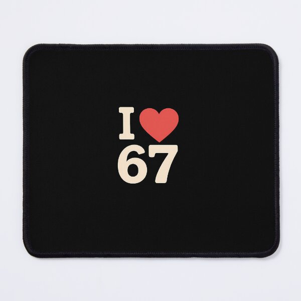 Item preview, 67 Meme Retro Y2K Varsity Number Aesthetic Design designed and sold by AlishaFrances.