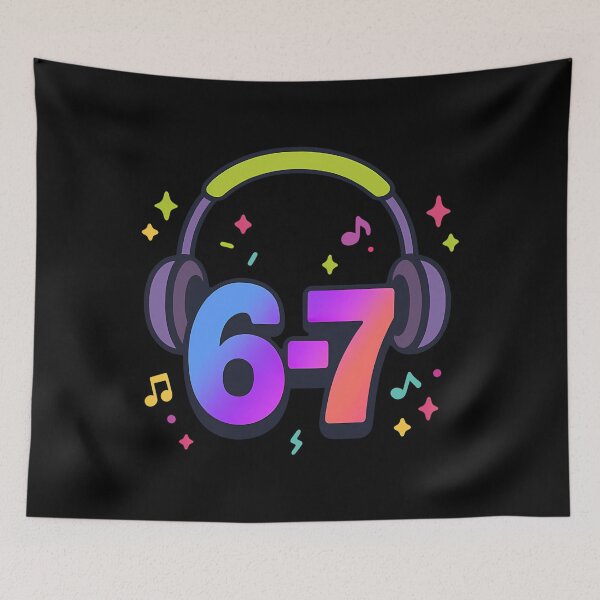 Item preview, 6-7 Viral Tiktok Meme Headphones Design designed and sold by AlishaFrances.