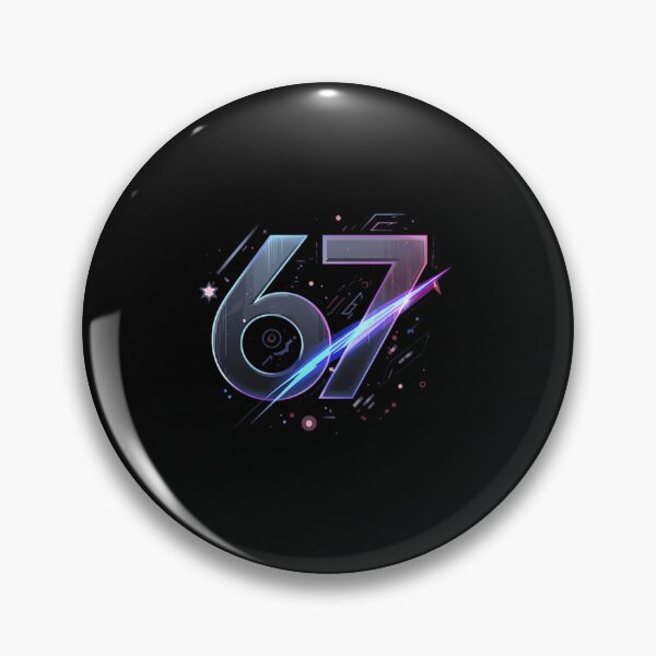Item preview, 67 Trend  Viral Minimalist Number Design designed and sold by AlishaFrances.
