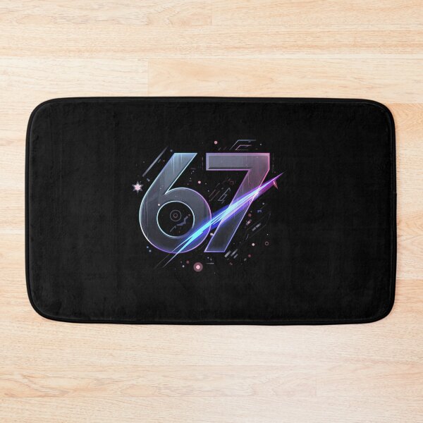 Item preview, 67 Trend  Viral Minimalist Number Design designed and sold by AlishaFrances.