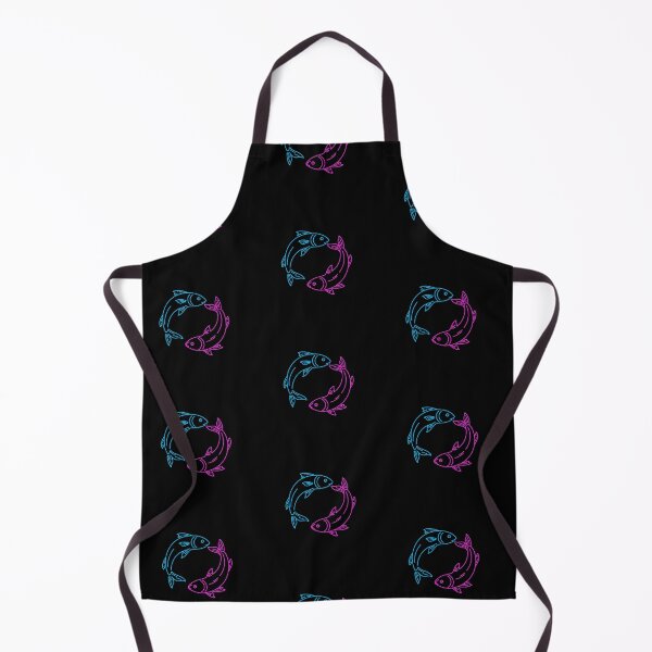 Item preview, Neon Yin Yang Fish – Minimalist Glowing Blue and Pink Line Art designed and sold by PixelVibe782.