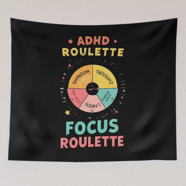 Item preview, Adhd Focus Roulette Wheres My Attention Today designed and sold by AlishaFrances.