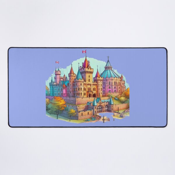 Item preview, Colorful 3D Sketch of Windsor Castle Canada – Cute and Beautiful Views, designed and sold by PaintMeWorld.