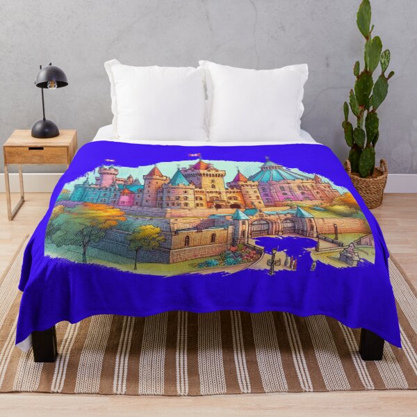 Item preview, Colorful 3D Sketch of Windsor Castle Canada – Cute and Beautiful Views, designed and sold by PaintMeWorld.