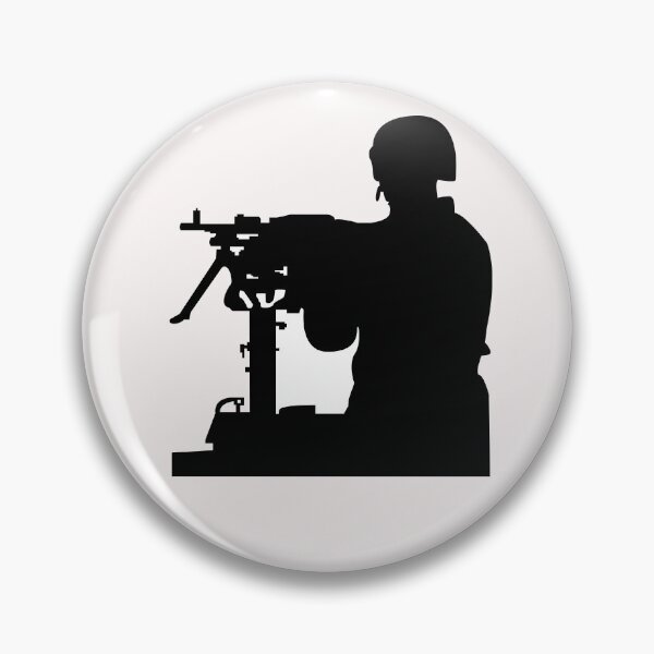 Item preview, Army - Soldier - MG Vehicle Mounted - Silhouette X 300 designed and sold by Military Insignia Products.