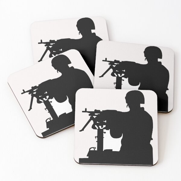 Item preview, Army - Soldier - MG Vehicle Mounted - Silhouette X 300 designed and sold by Military Insignia Products.