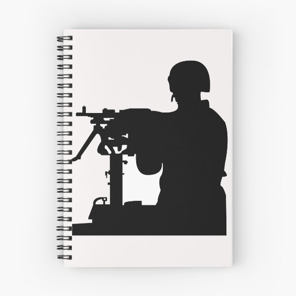Item preview, Army - Soldier - MG Vehicle Mounted - Silhouette X 300 designed and sold by Military Insignia Products.