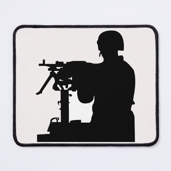 Item preview, Army - Soldier - MG Vehicle Mounted - Silhouette X 300 designed and sold by Military Insignia Products.