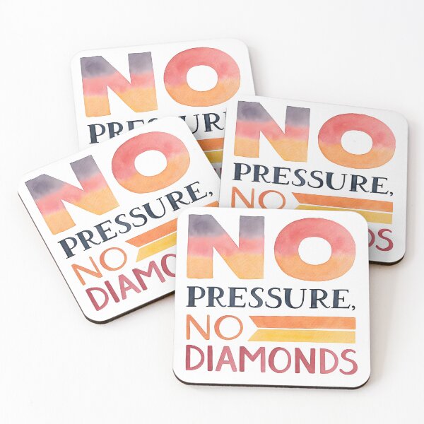 Item preview, No pressure no diamonds designed and sold by nimmitrends.