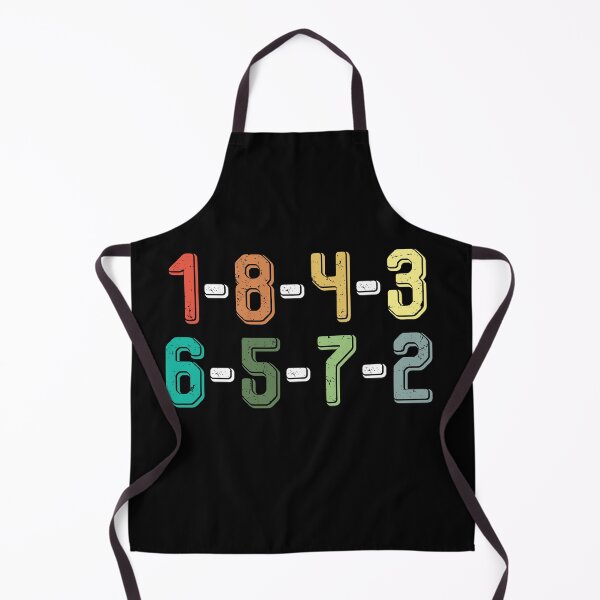 Item preview, 1843 Colorful Vintage Number Grid Retro Style designed and sold by quptysonatp.
