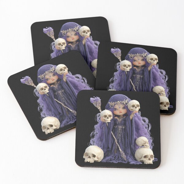 Item preview, Hekate Halloween Skull Goddess | Witchy Gothic Fantasy Art designed and sold by GoldenChiArt.