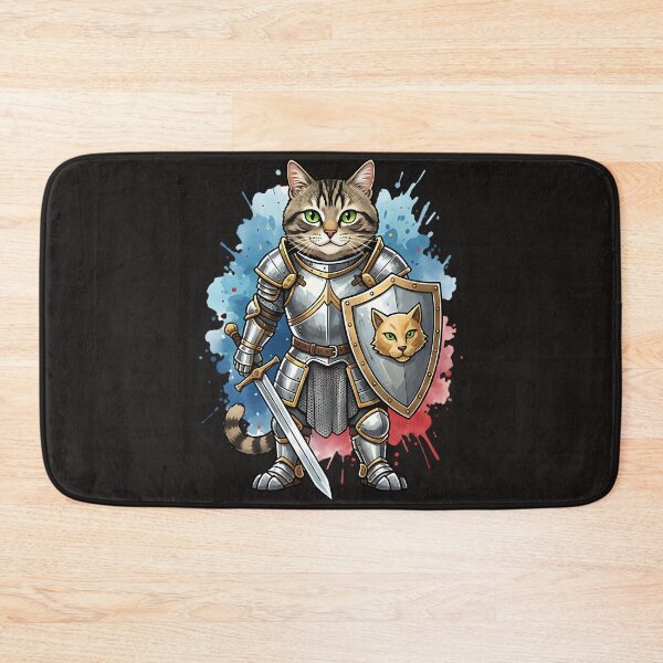 Item preview, Medieval Cat Knight in Shining Armor designed and sold by AwesomeBeyondLimits.