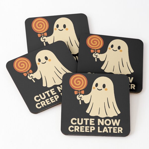 Item preview, Cute Now Creep Later Ghost Halloween Design designed and sold by LuminOrb.