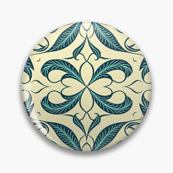 Item preview, Blue, Flowers & Leaves, Abstract Artistic Stylize, Symmetrical Repeated Texture Pattern (image size 8320x12480) designed and sold by Digital-Davinci.