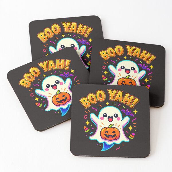 Item preview, Cute Boo Yah Ghost Halloween designed and sold by AwesomeBeyondLimits.