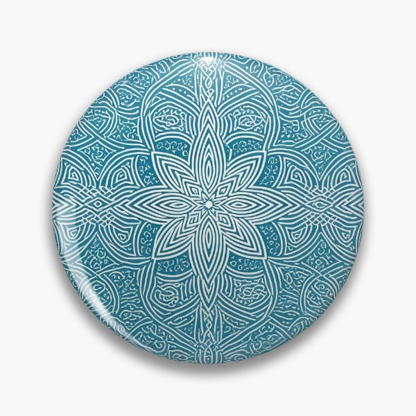 Item preview, Blue, Flowers & Leaves, Abstract Artistic Stylize, Symmetrical Repeated Texture Pattern (image size 8320x12480) designed and sold by Digital-Davinci.