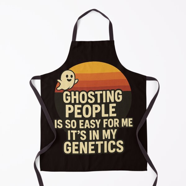 Item preview, Ghosting People Is So Easy – Retro Sunset Ghost Funny Quote Design designed and sold by FrameFlow.