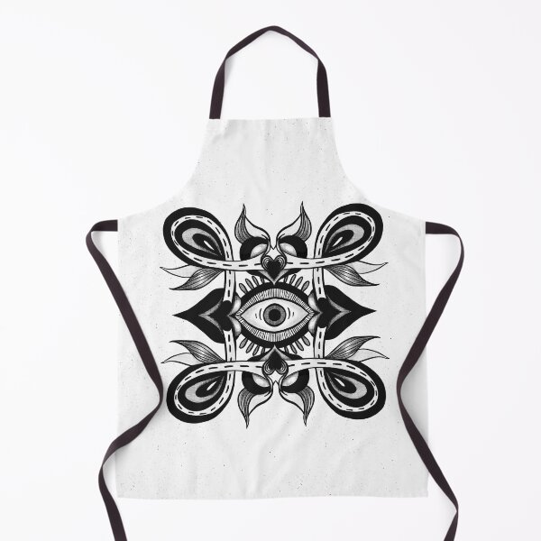 Item preview, Trippy Monochrome Eye - Black and White Weirdcore Art designed and sold by Boriana Giormova.