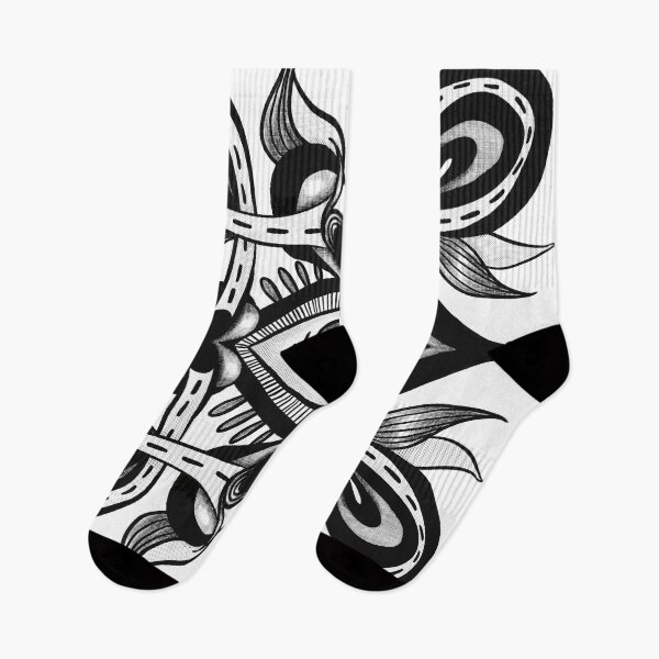 Item preview, Trippy Monochrome Eye - Black and White Weirdcore Art designed and sold by Boriana Giormova.