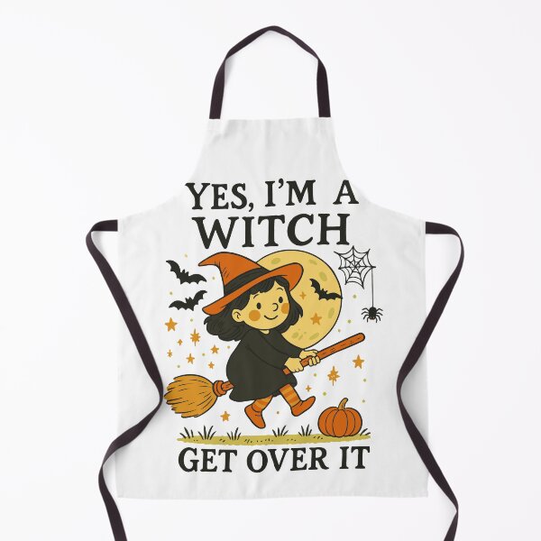 Item preview, Yes I'm A Witch Get Over It Funny Halloween Design designed and sold by LuminOrb.