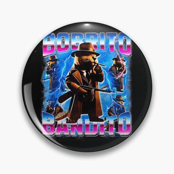 Item preview, Brainrot Bobrito Bandito Mafia Bear Neon Retro Lightning Chaos designed and sold by JudyIvette.