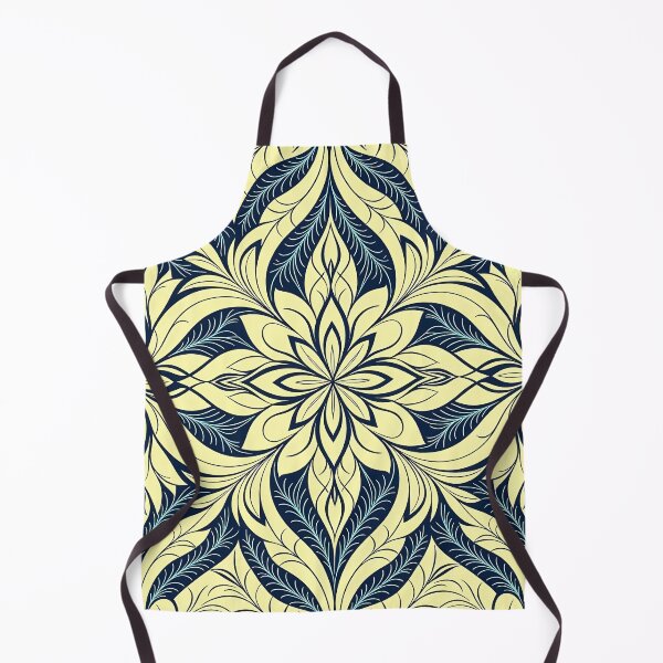 Item preview, Blue, Flowers & Leaves, Abstract Artistic Stylize, Symmetrical Repeated Texture Pattern (image size 8320x12480) designed and sold by Digital-Davinci.