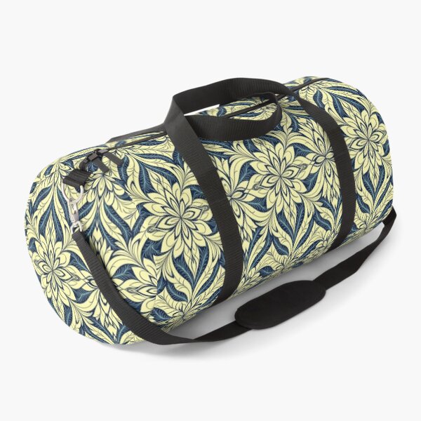Item preview, Blue, Flowers & Leaves, Abstract Artistic Stylize, Symmetrical Repeated Texture Pattern (image size 8320x12480) designed and sold by Digital-Davinci.