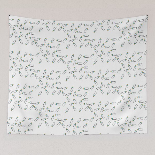 Item preview,  Blue Baby Feeding Bottle Pattern designed and sold by kirkmartinho.