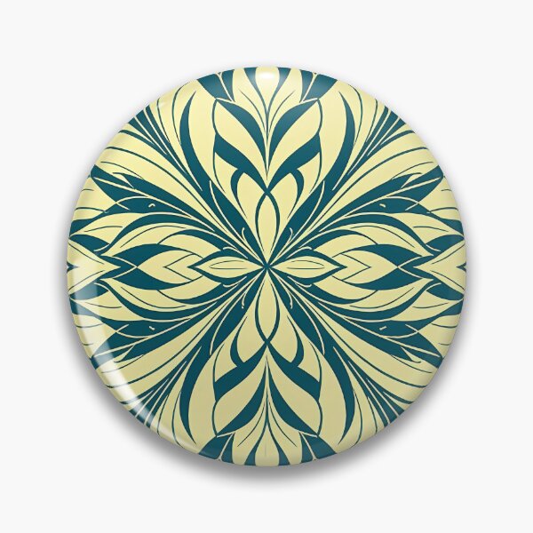 Item preview, Blue, Flowers & Leaves, Abstract Artistic Stylize, Symmetrical Repeated Texture Pattern (image size 8320x12480) designed and sold by Digital-Davinci.