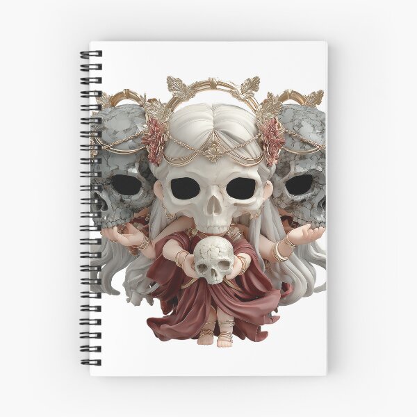 Item preview, Hekate Chibi Halloween Skull Goddess | Gothic Cute Witch Art designed and sold by GoldenChiArt.