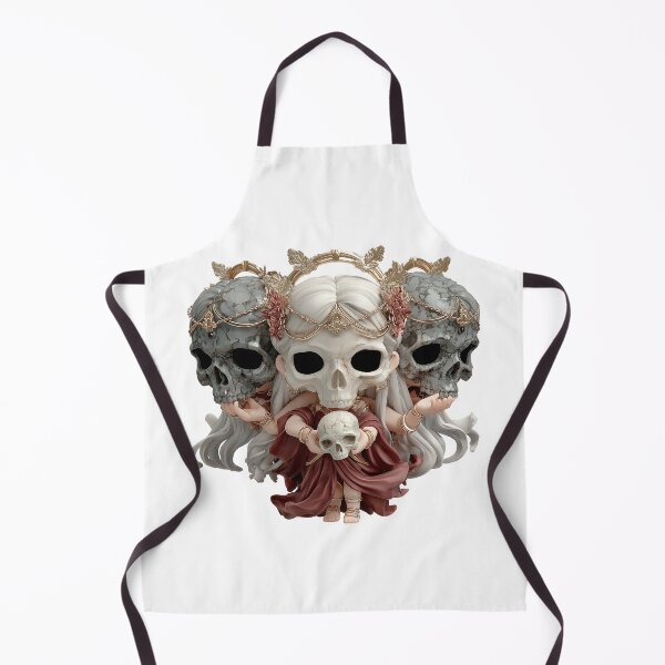 Item preview, Hekate Chibi Halloween Skull Goddess | Gothic Cute Witch Art designed and sold by GoldenChiArt.