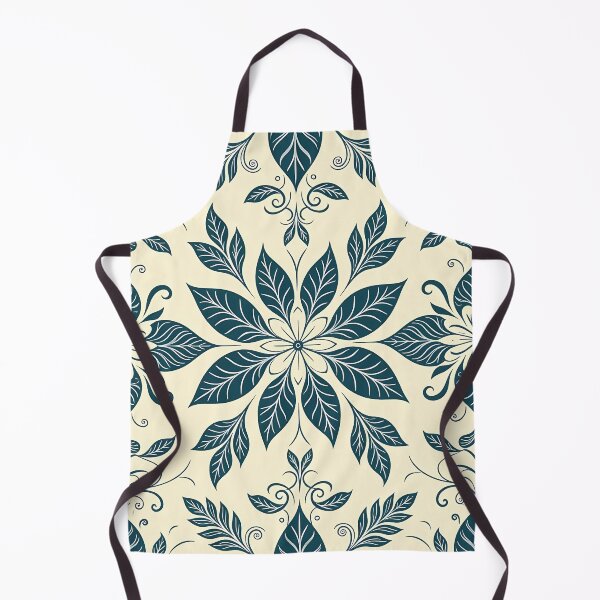 Item preview, Blue, Flowers & Leaves, Abstract Artistic Stylize, Symmetrical Repeated Texture Pattern (image size 8320x12480) designed and sold by Digital-Davinci.