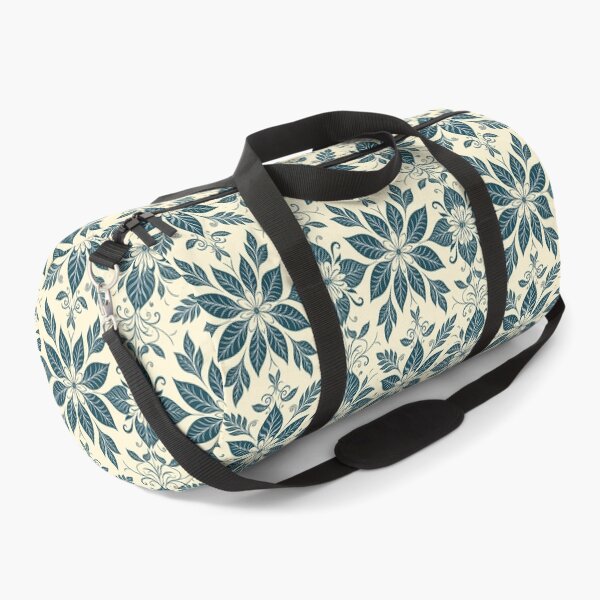Item preview, Blue, Flowers & Leaves, Abstract Artistic Stylize, Symmetrical Repeated Texture Pattern (image size 8320x12480) designed and sold by Digital-Davinci.
