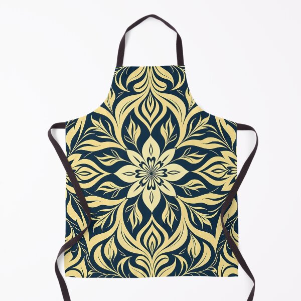 Item preview, Blue, Flowers & Leaves, Abstract Artistic Stylize, Symmetrical Repeated Texture Pattern (image size 8320x12480) designed and sold by Digital-Davinci.