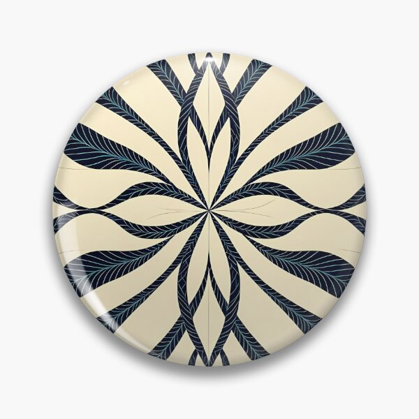 Item preview, Blue, Flowers & Leaves, Abstract Artistic Stylize, Symmetrical Repeated Texture Pattern (image size 8320x12480) designed and sold by Digital-Davinci.