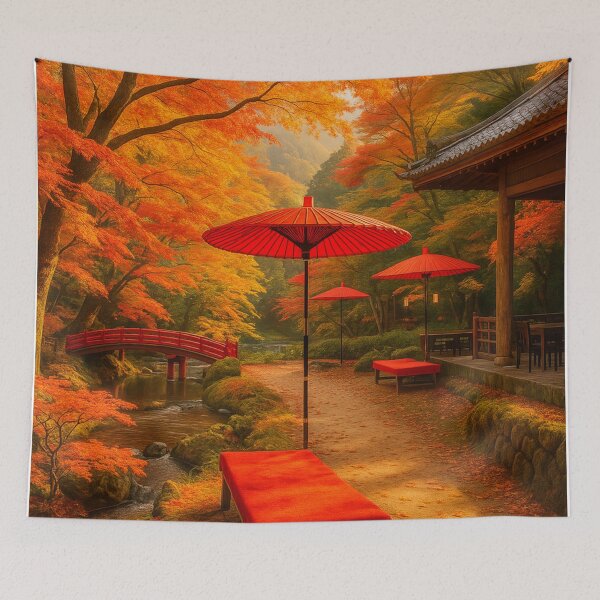 Item preview, Autumn Scenery in Arima Onsen, Hyogo, Japan designed and sold by NihonKamonScape.