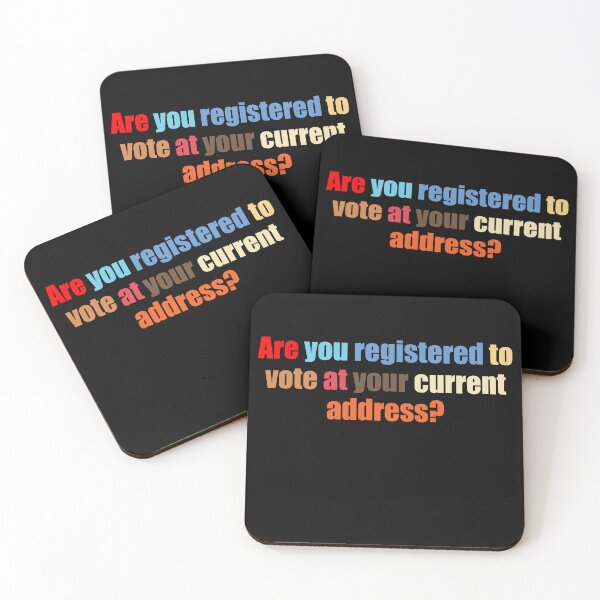 Item preview, Are You Registered To Vote At Your Current Address Bold Statement Art designed and sold by quptysonatp.