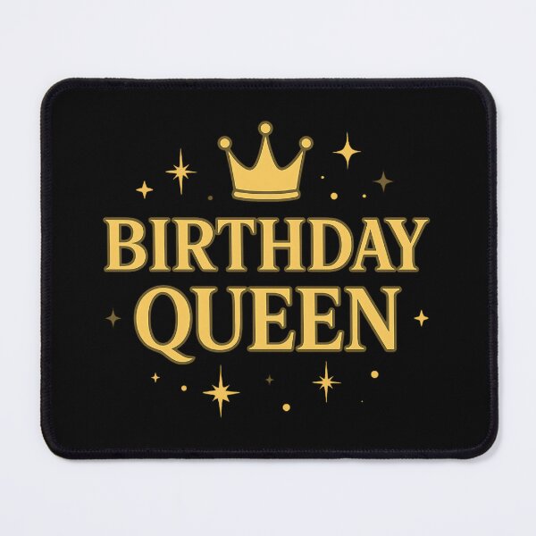 Item preview, Birthday Queen Gold Crown Sparkle Design – Glamorous Birthday Celebration designed and sold by AstroGlamStudio.