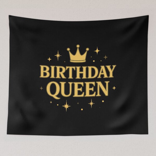 Item preview, Birthday Queen Gold Crown Sparkle Design – Glamorous Birthday Celebration designed and sold by AstroGlamStudio.